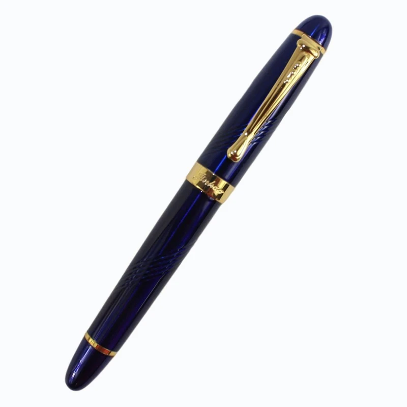 as shown Jinhao x450 авторучка темно-синий твист и золото - Цвет: as shown
