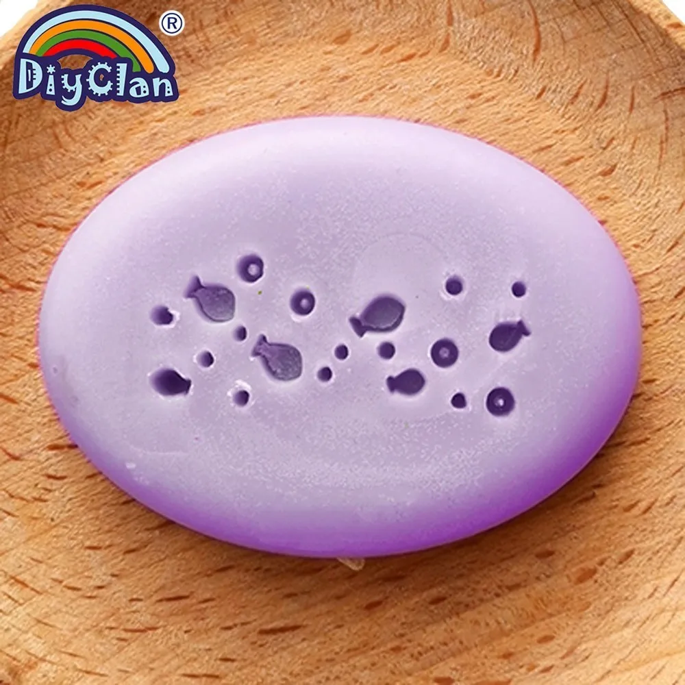 Мыло ручной работы для рыбы печать морской узор Натуральный прозрачный сделай