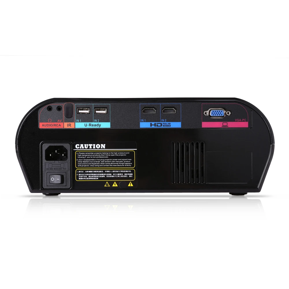 VIVIBRIGHT GP90 1080P ЖК светодиодный проектор 3200 люмен для домашнего кинотеатра 1920x1080