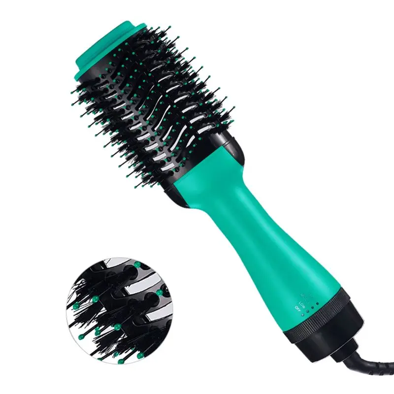 Профессиональный один шаг ниже Фен щетка volumizer 2 в 1 выпрямитель и бигуди Горячий воздух плойка вращающаяся расческа горячий воздух