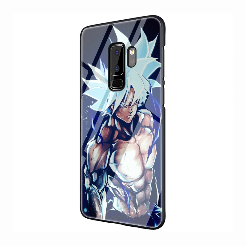 G1 Dragon Ball Z Saiyan Goku закаленное Стекло мягкий чехол для телефона для samsung Galaxy S7 край S8 S9 S10 Note 8, 9, 10, плюс A10 20 30 40 50 60 70 - Цвет: G1