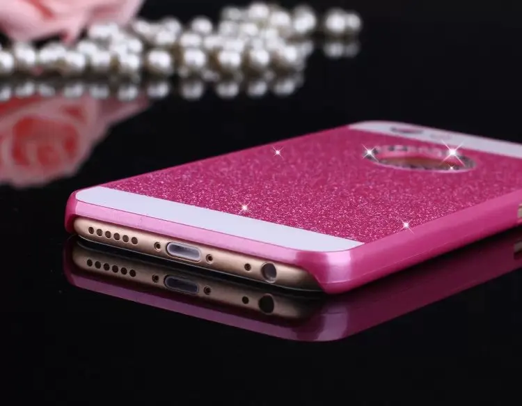 Luxury Fundas Cute Candy Glitter Bling Logo Crystal Diamond Case For iPhone 4 4S 5 5S SE 6 6S Plus Hard Phone Back Cover Cases |