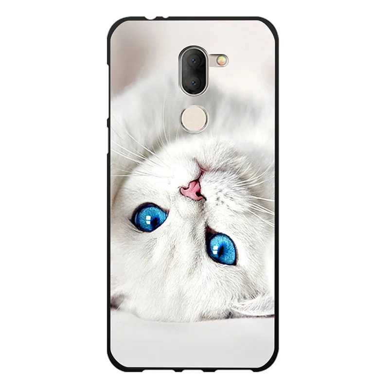 Чехол с рисунком для Alcatel 3x силиконовый мягкий чехол из ТПУ 5058Y милым медведем