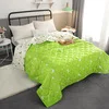 green moon 1 шт., 150*200/110*150 см, 6 узоров, многоцветное полиэфирное покрывало с принтом, одеяло для путешествий, шитье, вязание, высокая плотность, многоцелевой - Цвет: green moon