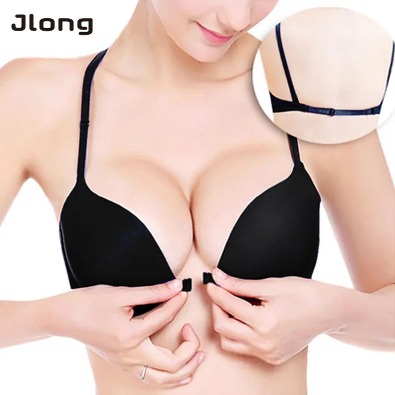 Модный сексуальный женский кружевной бюстгальтер пуш-ап с застежкой спереди