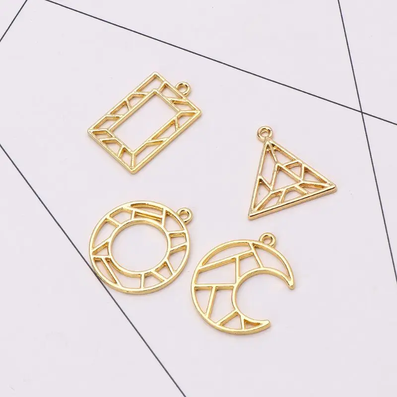 4 шт. Геометрическая очаровательная открытая рамка прессованный цветок пустая