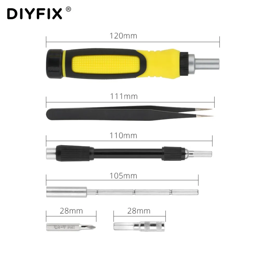 Набор отверток DIYFIX 55 в 1 для мобильного телефона дрона на дистанционном