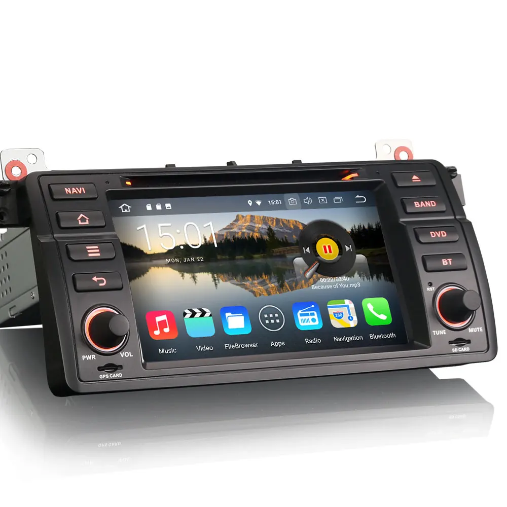 7 &quotОС Android 8 0 DVD мультимедиа gps радио для BMW E46 (318/320/325) 1998-2006 и M3 с Разделение Экран