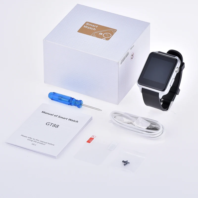 Ordro GT88 gsm sim карты Bluetooth Спорт Смарт часы Носимых устройств Поддержка Камера Montre