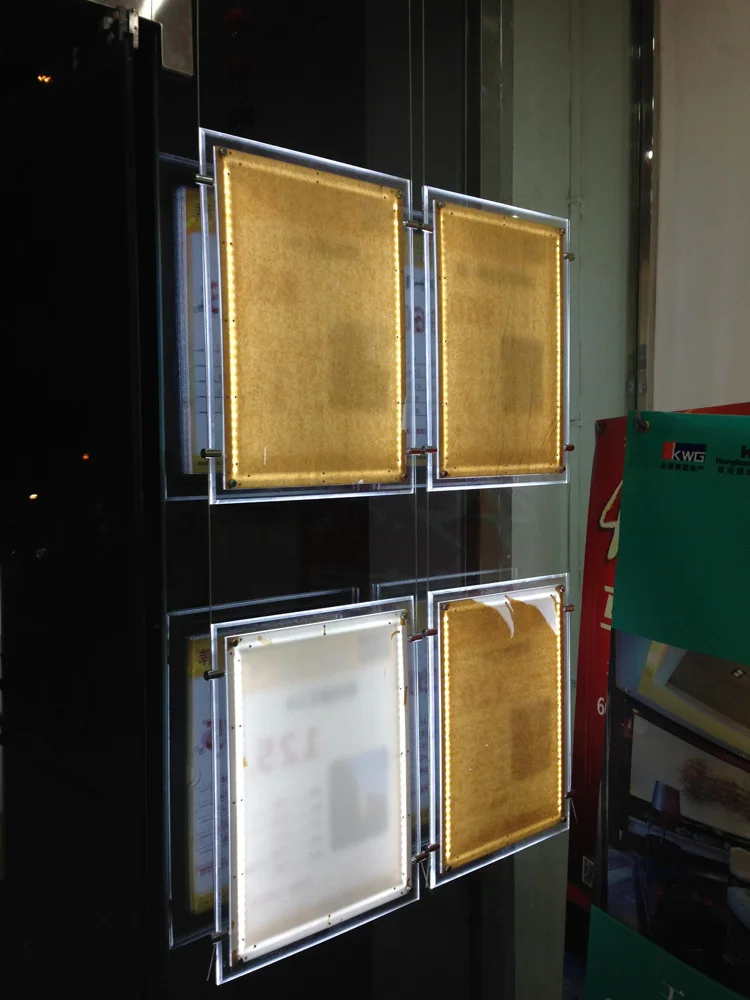 16 единиц на одной стороне вертикальный подвесной светодиодный световые вывески