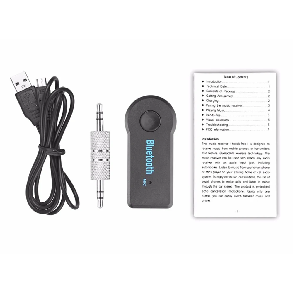 BlueTooth-ресивер Blutooth для автомобильной музыки 3 5 мм | Электроника