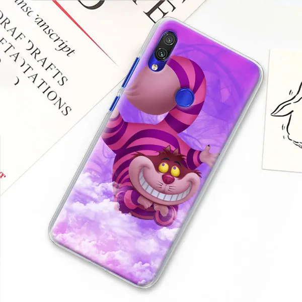 Алиса в стране чудес Чеширский Кот Чехол для телефона для Xiao mi Red mi 7 5 6 Pro Note 7 Pro 5 5A 6 mi A1 A2 8 Lite 9 чехол Coque - Цвет: 02