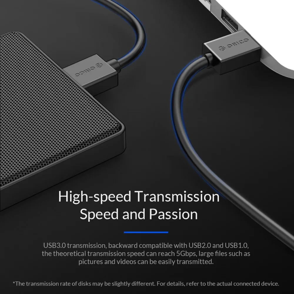 ORICO кабель Micro USB 3 0 высокоскоростной для передачи данных шнур мобильного жесткого