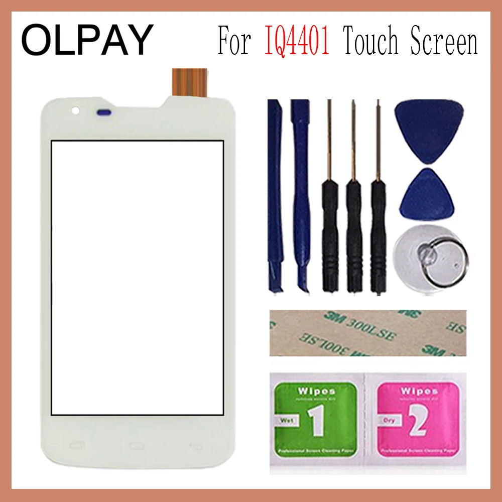 OLPAY 4,0 'для Fly IQ4401 IQ 4401 сенсорный экран дигитайзер панель запасные части сенсорный экран Переднее стекло объектив сенсор инструменты