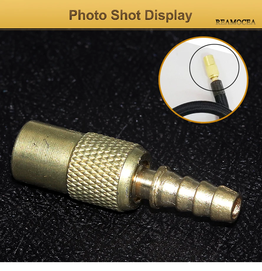 Reamocea 1PC 6mm Car Auto Zinc Alloy Tyre Wheel Tire Air Chuck Inflator Pump Valve Clip Clamp Connector Adapter