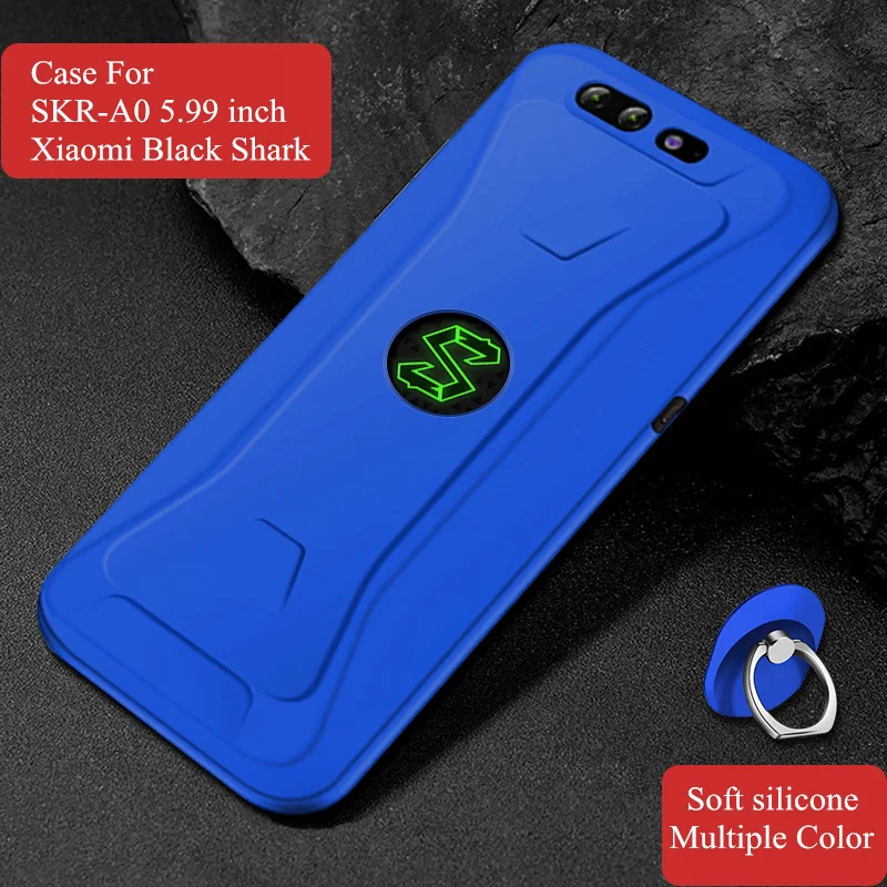 Dark Blue Чехол-Капа для Xiaomi Black Shark SKR-A0, задняя крышка, несколько цветов, корпус для телефона, оболочка для игры, Черная Акула, Fundas Coque Skin - Color: Dark Blue
