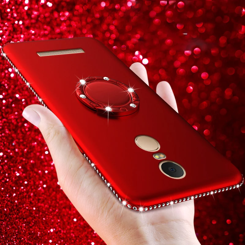 Bling Ring Case For Xiaomi Redmi 4 4A 5A 5 Plus Note 4X Pro Cover Diamond Silicone Phone Cases Mi 6 6X A2 |