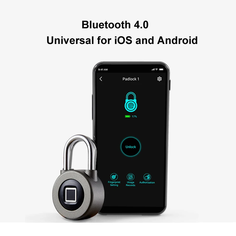 M3 Умный Замок с отпечатком пальца водонепроницаемый IP66 Bluetooth приложение/разблокировка отпечатков пальцев Противоугонная для двери/багажа/шкафа/драже/велосипеда