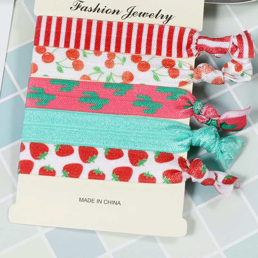 5 шт. резинка для волос с узлом эластичная повязка на голову конского хвоста