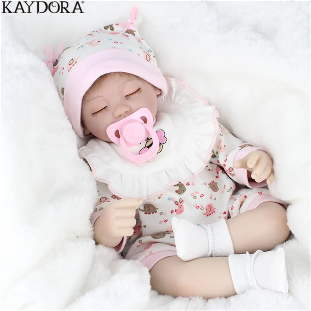 KAYDORA Reborn Baby Doll игрушки для детей подарок реалистичное спящее тело силиконовые
