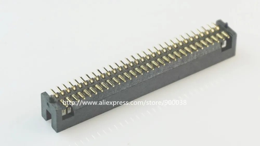 5 Pcs SMT 1.27mm 2x30 P 60 Pin Dual Row Locating peg post Straight Male surface mount SMD PCB Box header Mate Female Header |