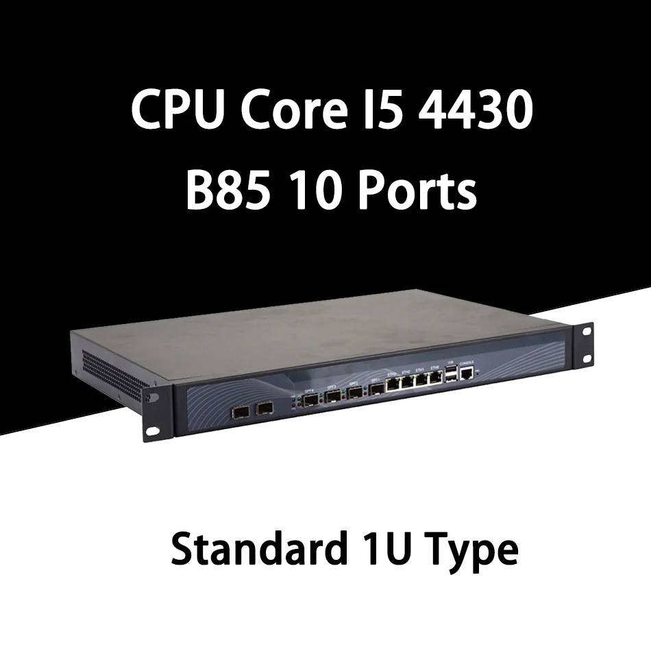 Сетевой маршрутизатор для сетевой безопасности Mikrotik Pfsense VPN ПК Intel Core I5 4430 [HUNSN SA20R]