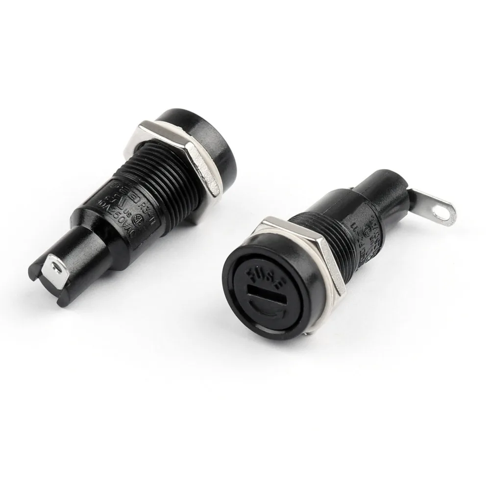 Панельный держатель предохранителей Areyourshop SCI R3-11 для стеклянных предохранителей 5x20 мм, 10 А, 250 В, оптовая продажа 2/8 шт.