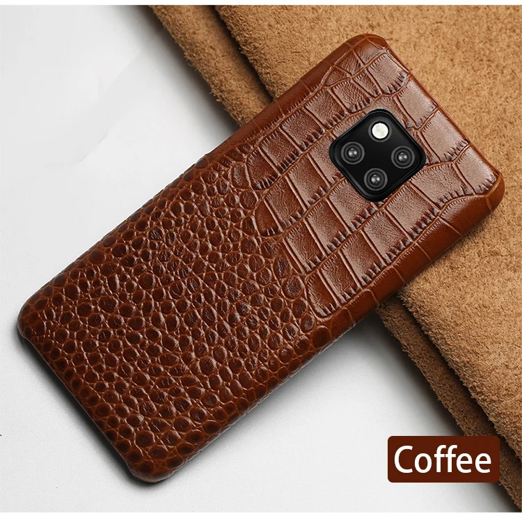 Чехол из воловьей кожи для телефона huawei mate 20 9 10 Pro P8 P9 P10 P20 Lite с текстурой крокодила для Honor 8X Max 10 7X P Smart capa