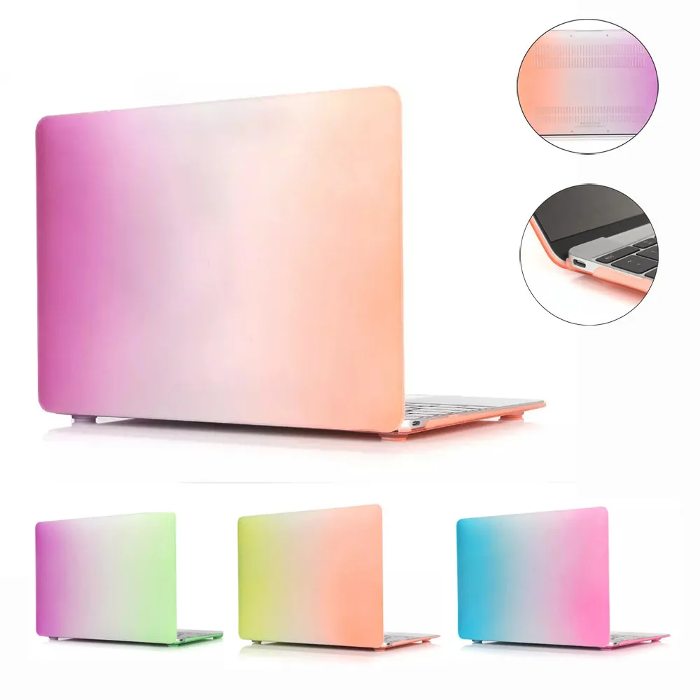 Lamtuea матовый Радужный жесткий защитный чехол для MacBook retina 12 дюймов 2019|Чехлы