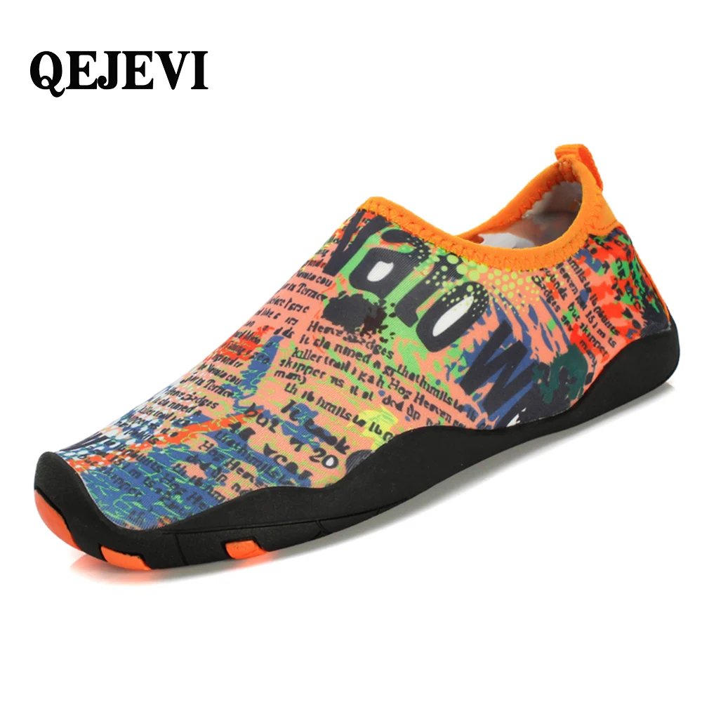 2019 QEJEVI плавательные акватуфли для мужчин и женщин пляжные цветные кроссовки