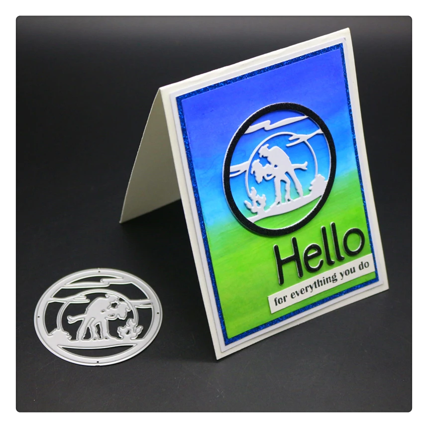 YINISE высечки металла для трафареты скрапбукинга танцовщицы карточки украшения