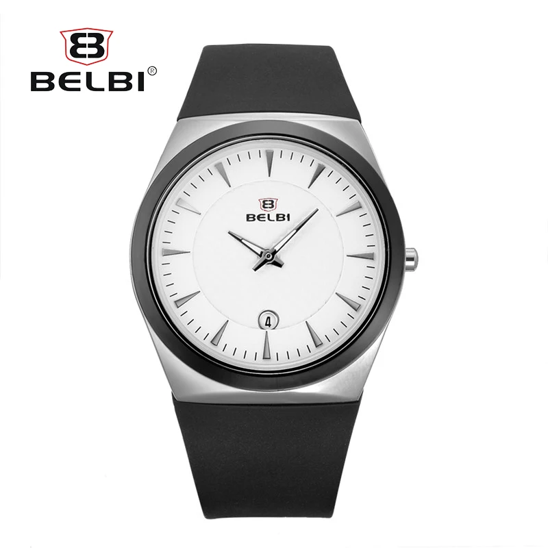 BELBI новые мужские наручные часы PU наивысшего качества спортивные кварцевые