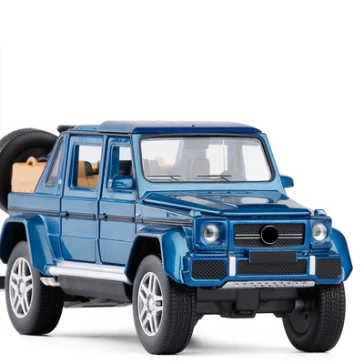 E 1:32 Maybach G650 Внедорожный Автомобиль SUV литая модель автомобиля с откидной спинкой, звуковой светильник, игрушечный автомобиль, подарки для детей - Цвет: E