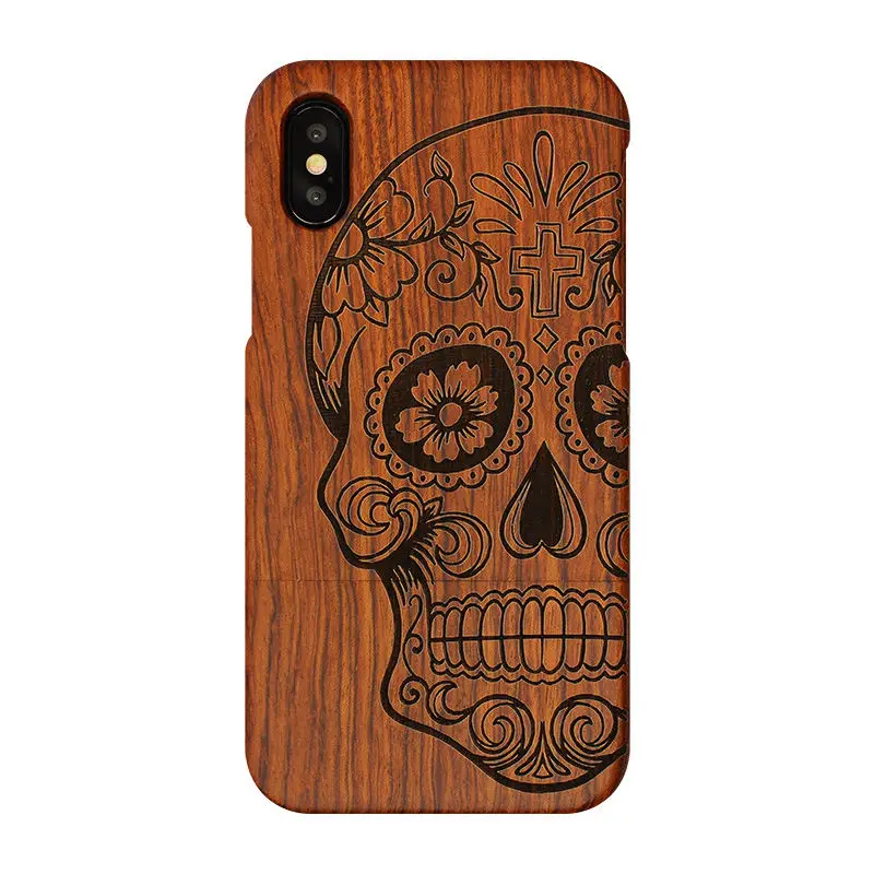 Чехол для телефона из натурального дерева и бамбука для iPhone XS Max XR X 8 7 7Plus 6 6 6s plus 5 5S se чехол деревянный противоударный защитный чехол - Цвет: color 4