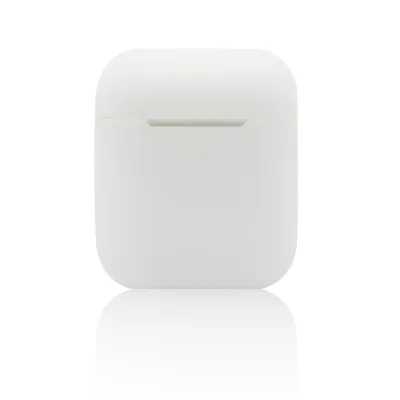 Clear Мягкий силиконовый чехол для Airpods On Air Pods, противоударный защитный чехол для наушников, водонепроницаемые аксессуары для гарнитуры, 20 цветов - Цвет: Clear