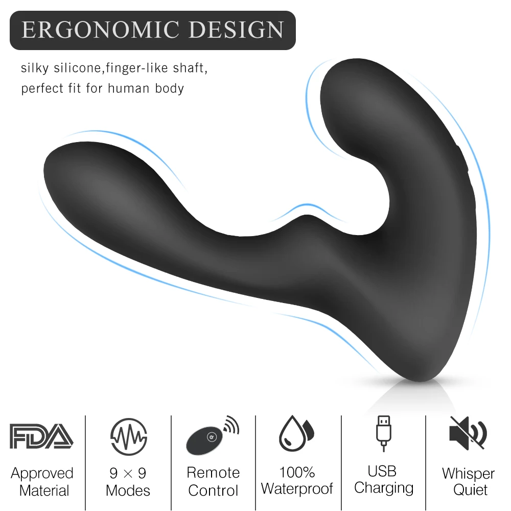 Remote Control Prostata Massage Anal Butt Plug Beads Penis Ring Sex Toys For Men G Spot Stimulator Vibrator for Women | Красота и