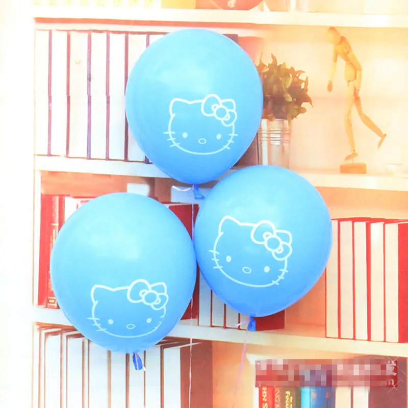 200 шт 12 дюймов hello kitty латексные воздушные шары надувные на Рождество Свадьба День