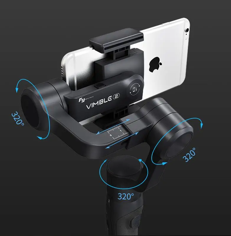 FeiyuTech FY Vimble 2 3 оси ручной шарнирный стабилизатор для камеры GoPro для I-Phone HUAWEI Mi 5 ручка Gopro5/4/3 увеличенный срок полюс Pk гладкая Q