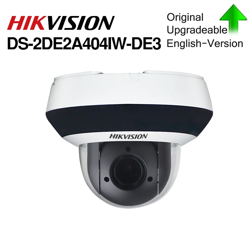 Hikvision оригинальная PTZ IP камера DS-2DE2A404IW-DE3 4MP 4X 2,8-12 мм зум сети POE H.265 IK10 ROI WDR DNR купольная CCTV PTZ камера