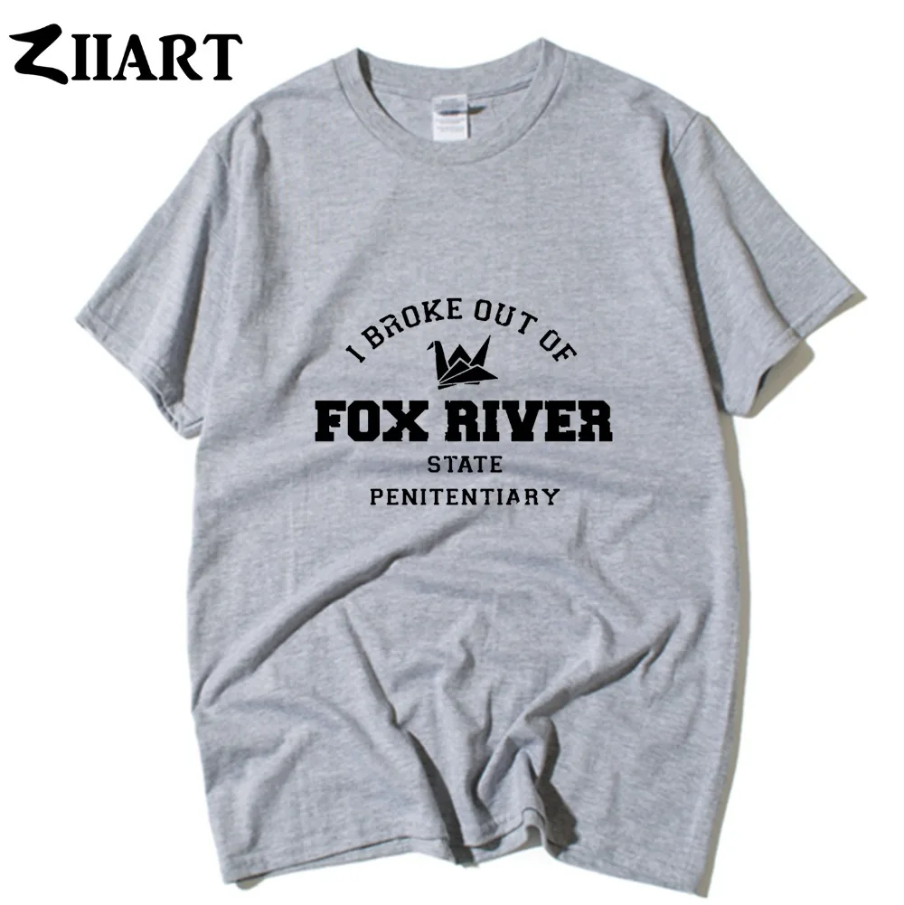 Футболка мужская с коротким рукавом тюремный перерыв бумажным журавлем Я