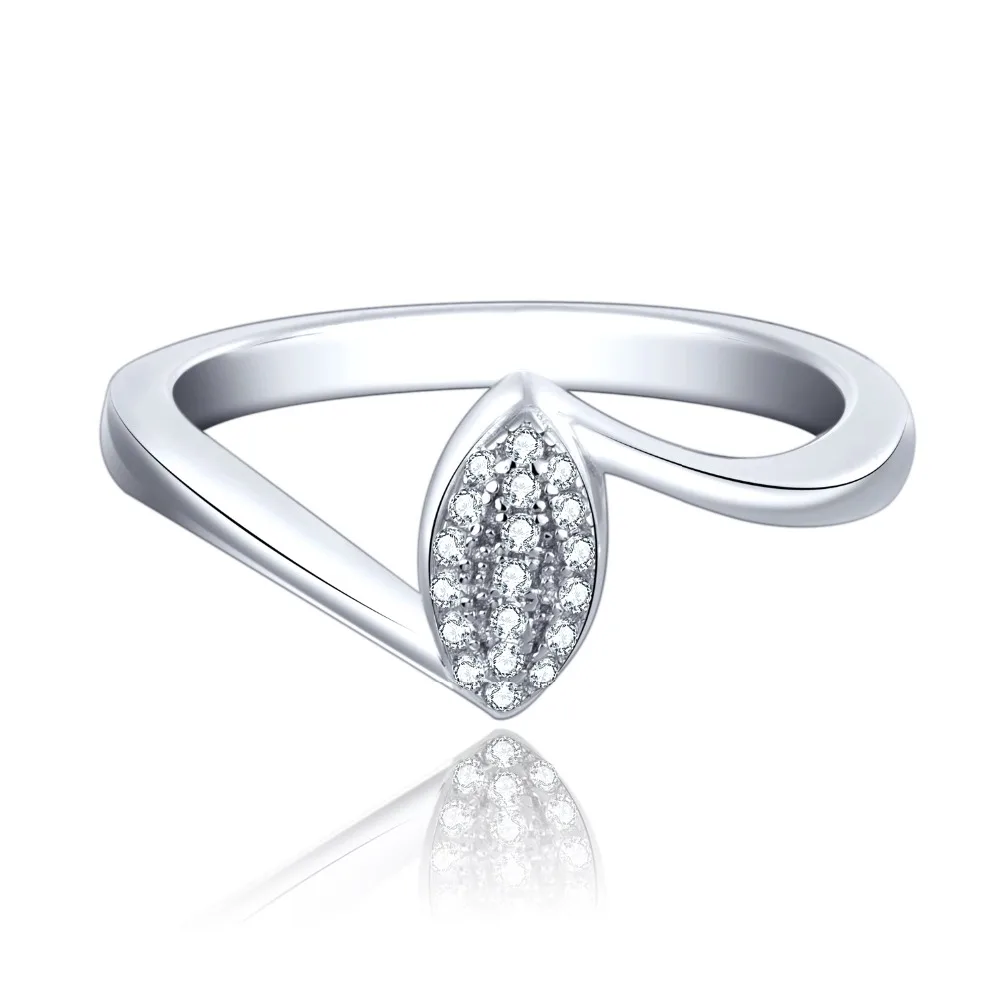 JO WISDOM Unqiue White Gold Rings Wedding Engagement Jewelry for Women 925 Sterling Silver Romantic Gift | Украшения и аксессуары