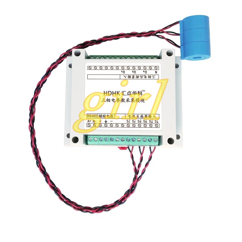 Трехфазный модуль сбора мощности переменного напряжения и тока MODBUS-RTU протокол 485 измерение электрических параметров
