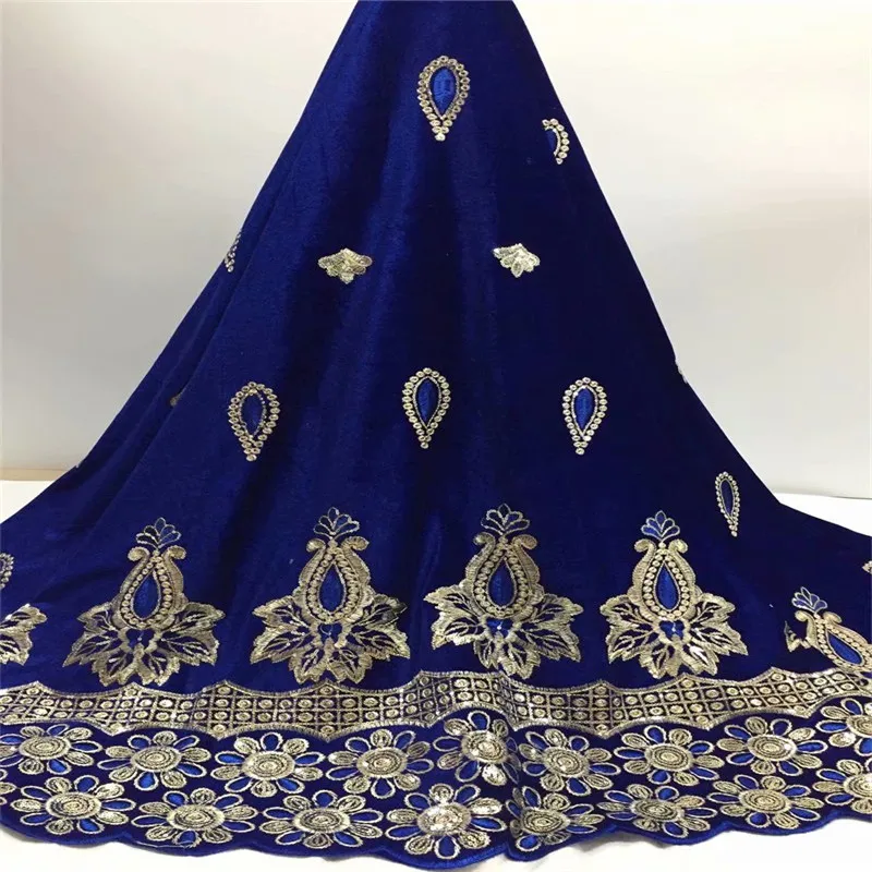 Последние королевские синие французские сетчатые шнурки с бархатной тканью