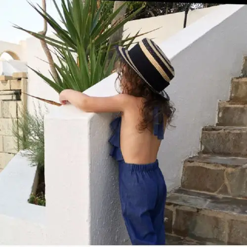 Pudcoco поясом для маленькой девочки комбинезоны девочек свободные штаны малышей