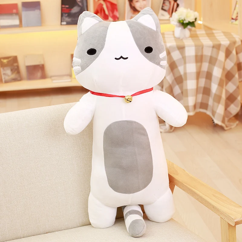 80 см Neko Atsume плюшевая подушка Kitty Cat Прекрасный косплей мультфильм Мягкие плюшевые игрушки куклы Детский подарок на день рождения