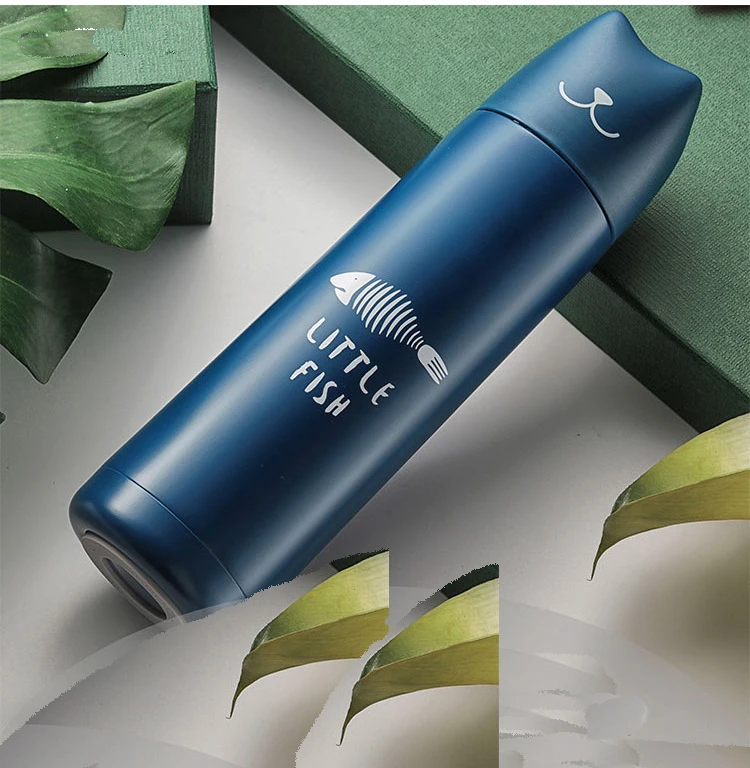 cute Stainless vacuum Bottle straight drinkig bottles sports thermocup water tool Vcuum Fiask free shipping |