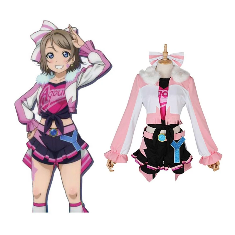 

Love Live Sunshine Cosplay Watanabe You Cosplay Costumes Uniform Outfit Anime Cosplay Costume Halloween Carnival Cosplay Costume