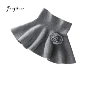 Детская юбка-пачка Fanfiluca, с высокой эластичной талией, яркие цвета, для повседневной носки, большие Бальные 4 вида цветов