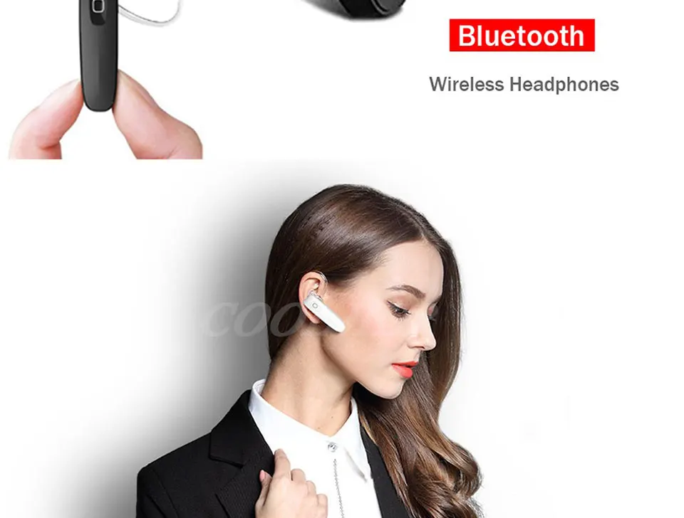 COOLJIER стерео бизнес наушники Беспроводная bluetooth гарнитура спортивные наушники с микрофоном для iPhone X наушник