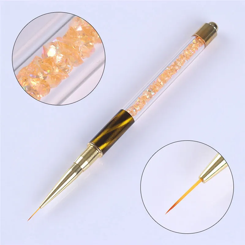 Nail Art Pen кошачий глаз ногтей в полоску лайнера Картина кисти УФ-гель Расширение Builder ногтей рисунок карандаш для маникюра, инструменты#289558